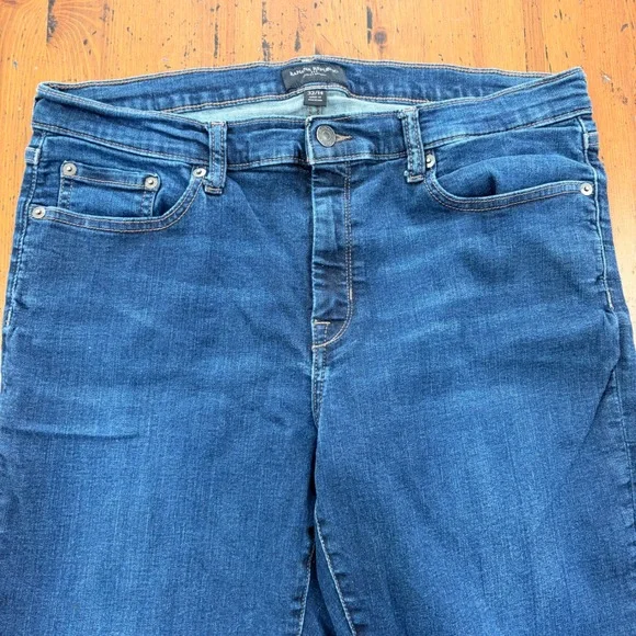 Banana Republic Sculpt Skinny Stretchy Jeans Blue Dark Wash Womens 32/14 Denim - Picture 2 of 12